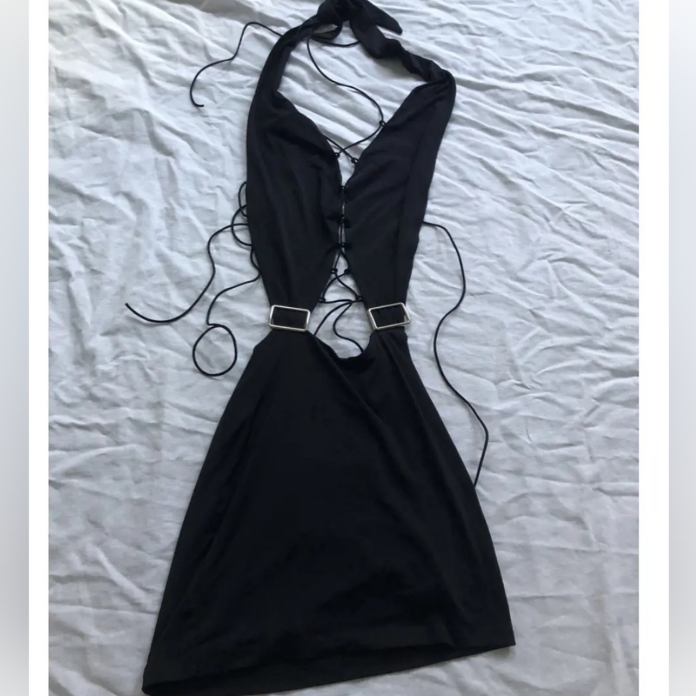 Slinky sexy black Iamgia dress